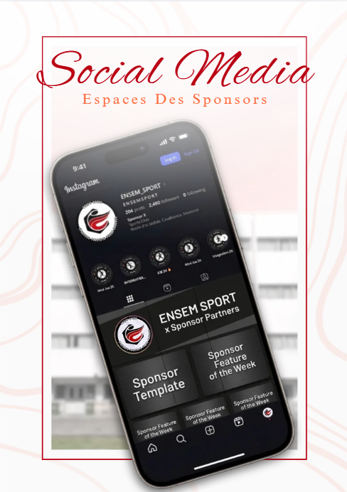 Aperçu des intégrations partenaires sur les réseaux sociaux ENSEM Sport